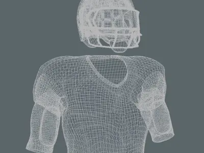 American Football Uniform 3D model
