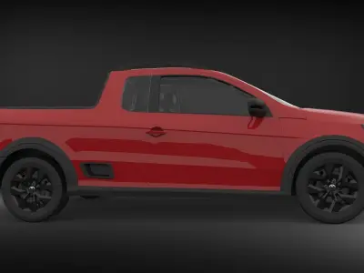 Volkswagen Saveiro 2017 - Trendline 3D model