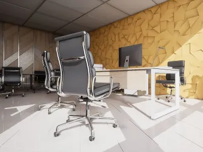 HQ Modern Office Low-poly 3D model