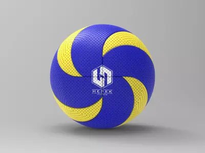 Volleyball ball Low-poly 3D model