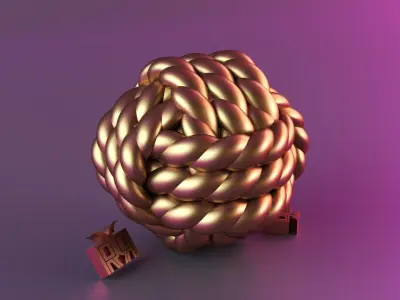 Wool candle 3D print model