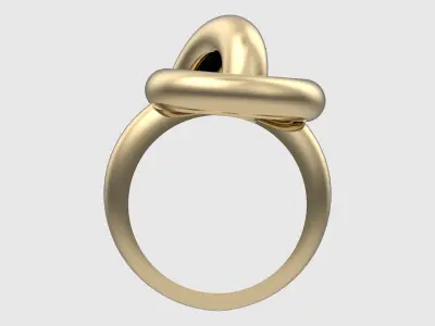 Knot Signet Ring JDBCo 3D print model
