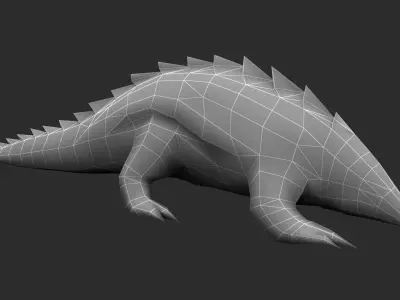 Pangolin Low-poly 3D model