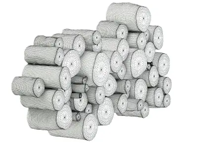 Wood Logs Decoration 3D model
