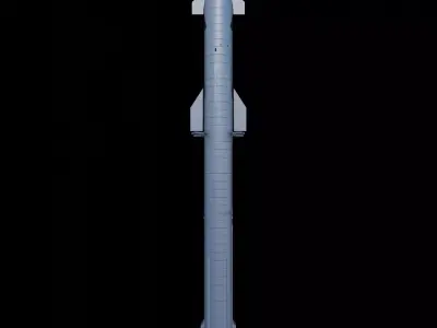 Ship 24 And  Booster 7 3D model