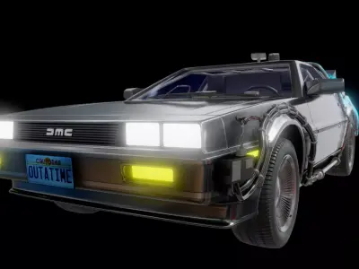 DeLorean DMC-12 Back To The Future episode 1 3D model