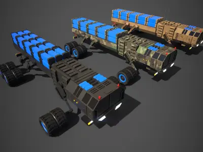 Rover Six Low-poly 3D model