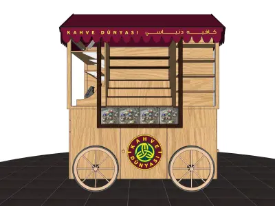 COFFEE CART Free 3D model