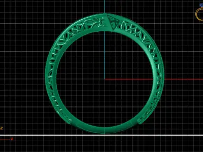 Two Head Women Ring 3DM Womens Ring 3d models 3D print model 3D print model 15