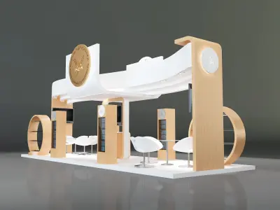 Booth Exhibition Stand a325a 3D model