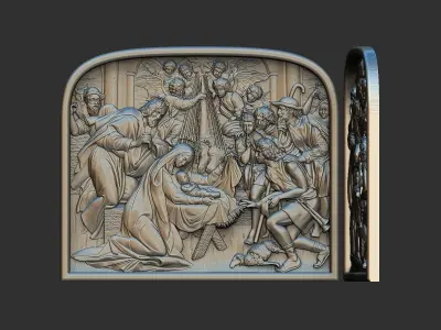 The Magi at the birth of Jesus Christ 3D print model