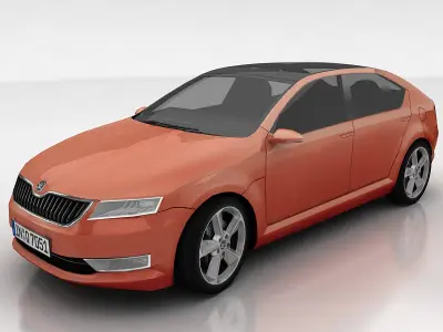 Skoda Vision D Low-poly 3D model