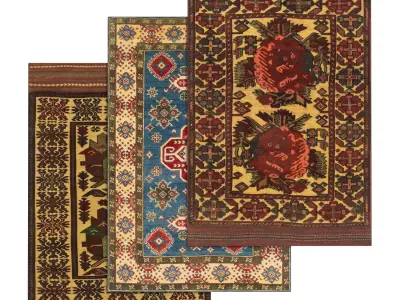 Rug Set 1948 3D model