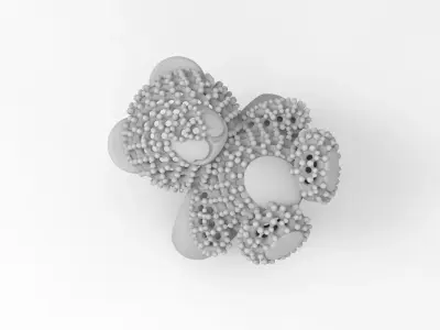 anillo oso  3D print model