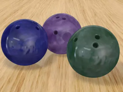 Bowling Balls 3D model