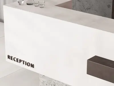 183 office furniture 03 reception desk 03 3D model