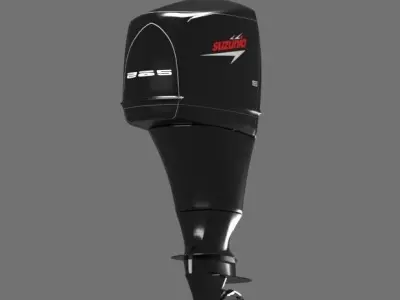 boat engine 3D print model