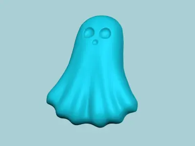 Halloween Molding A03 Ghost - Chocolate Silicone Mold 3D print model