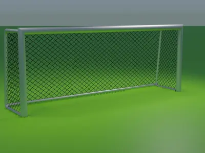 Soccer Goal Post Low-poly 3D model