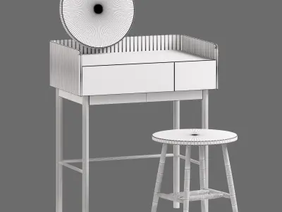 La Redoute Dressing Tables Set 3 3D model