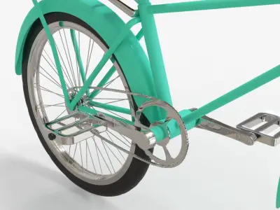 Retro Bike 3D model