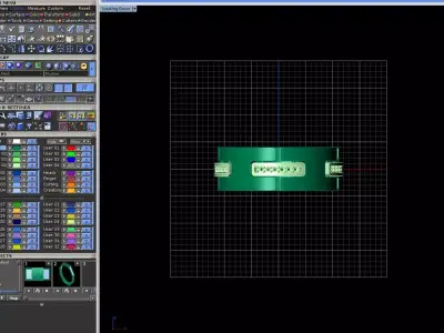 Modern Architectural Gold Ring with Structured Stone Details  3D print model