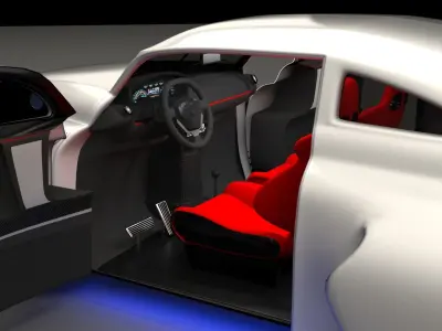 fm modfycar white 3D model