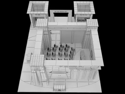 Booth Exhibition Stand a590a 3D model