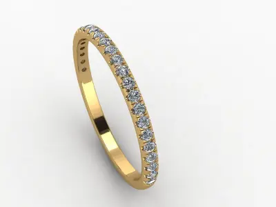 wedding band ring  3D print model