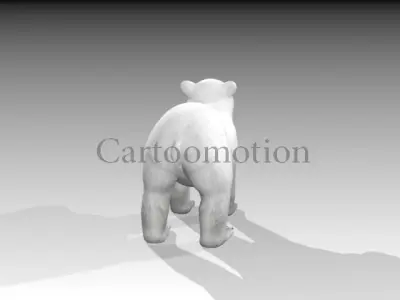polar bear baby 2 Low-poly 3D model