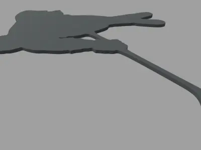 Hockey Key Ring Chain 03 3D print model