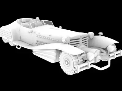 JEEP 3D GAME ASSET MODEL 3D model