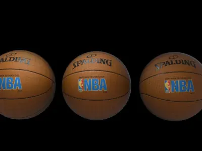 Basketball ball Low-poly 3D model