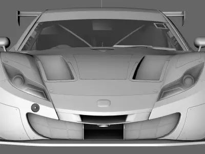 Honda HSV - 010 GT GT500 Super GT Low-poly 3D model