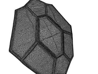 Modern Geometric Decorative Panel Low-poly 3D model