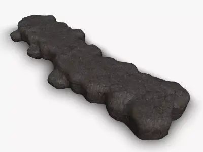 Rock Walkway 1 - Base Free low-poly 3D model