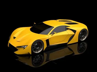 HyperCar Speed Go 3D model