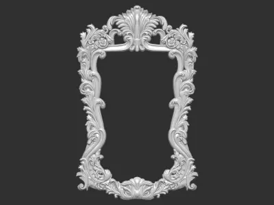mirror frame carving 3D model