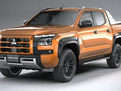 Mitsubishi L200 Triton Athlete 2024 3D model