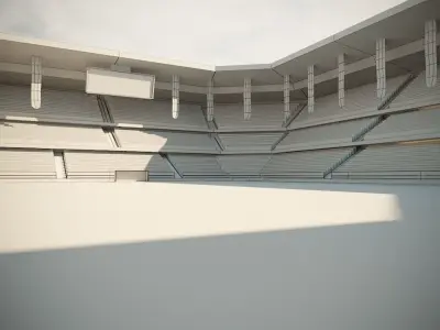 Football Soccer stadium game ready 3d model Low-poly 3D model