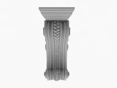 Scroll Corbel 41 3D model