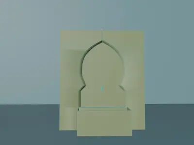 The  Moroccan traditional Fountain  3D model