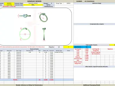 Luxury Heart Diamond Ring CAD Models for Gold and Silver 3D print model