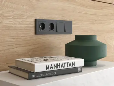 Decorative wall panel set 98 3D model