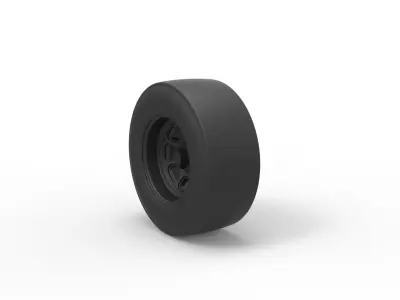 NASCAR wheel 3D print model