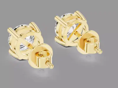 Diamond Earrings  3D print model