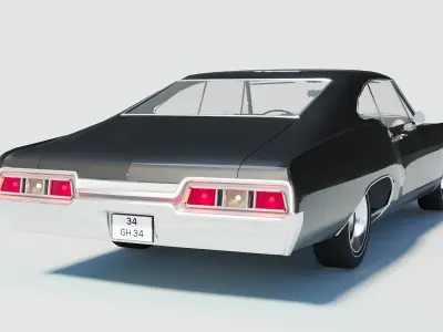 1967 Chevrolet Impala 3D Model for Architectural Visualization  3D model