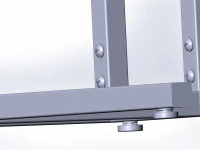 Table for a laptop 3D model
