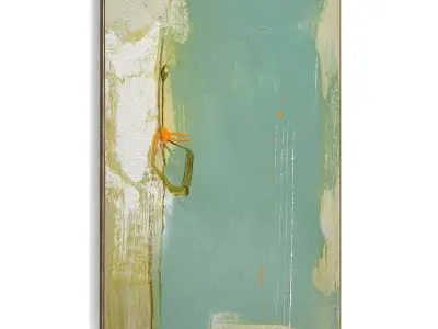 Plaster Two Photo Frame 398 Low-poly 3D model