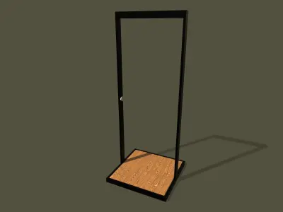 Garden Shower Low-poly 3D model